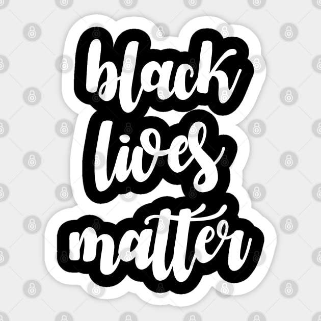 Black lives matter Sticker by valentinahramov